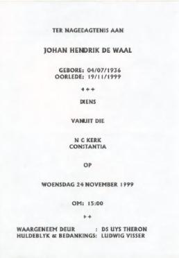 WAAL-DE-Johan-Hendrik-1936-1999-M_1