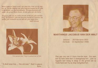 WALT-VAN-DER-Marthinus-Jacobus-1923-2006-M