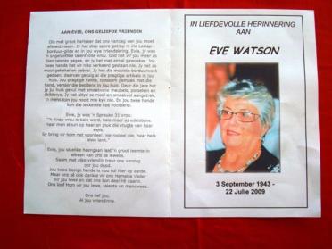 WATSON-Eva-Lena-Nn-Eve.Evie-1943-2009-F