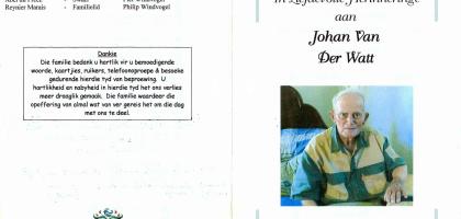 WATT-VAN-DER-Johan-Jacobus-Georg-Nn-Johan-1923-2010-M