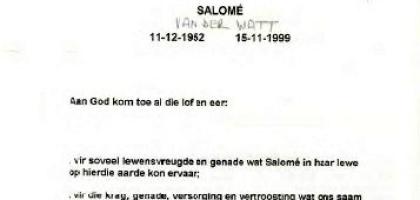 WATT-VAN-DER-Salome-1952-1999-F