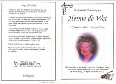 WET-DE-Heinie-1918-2004-M