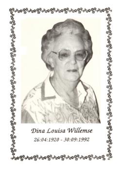 WILLEMSE-Dina-Louisa-nee-Truter-1920-1992-F