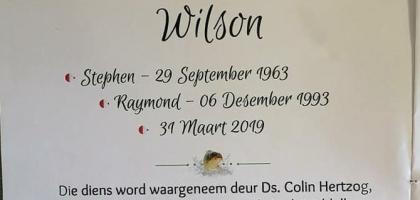 WILSON-Raymond-1993-2019-M