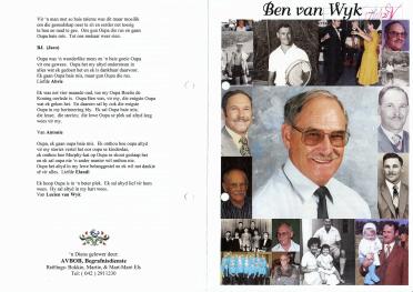 WYK-VAN-Barend-Jacobus-Nn-Ben-1932-2011-M