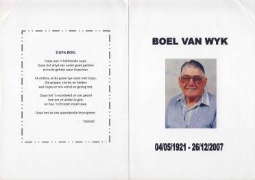 WYK-VAN-Boel-1921-2007-M