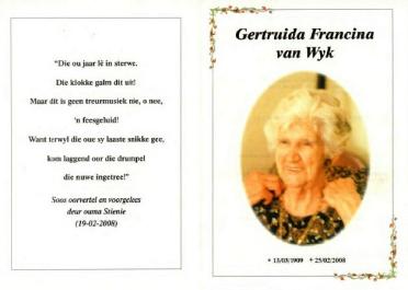 WYK-VAN-Gertruida-Francina-nee-Bosman-1909-2008-F