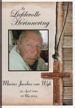 WYK-VAN-Marius-Jacobus-Nn-Marius-1944-2014-M