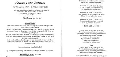 ZIETSMAN-Lourens-Pieter-1965-2009