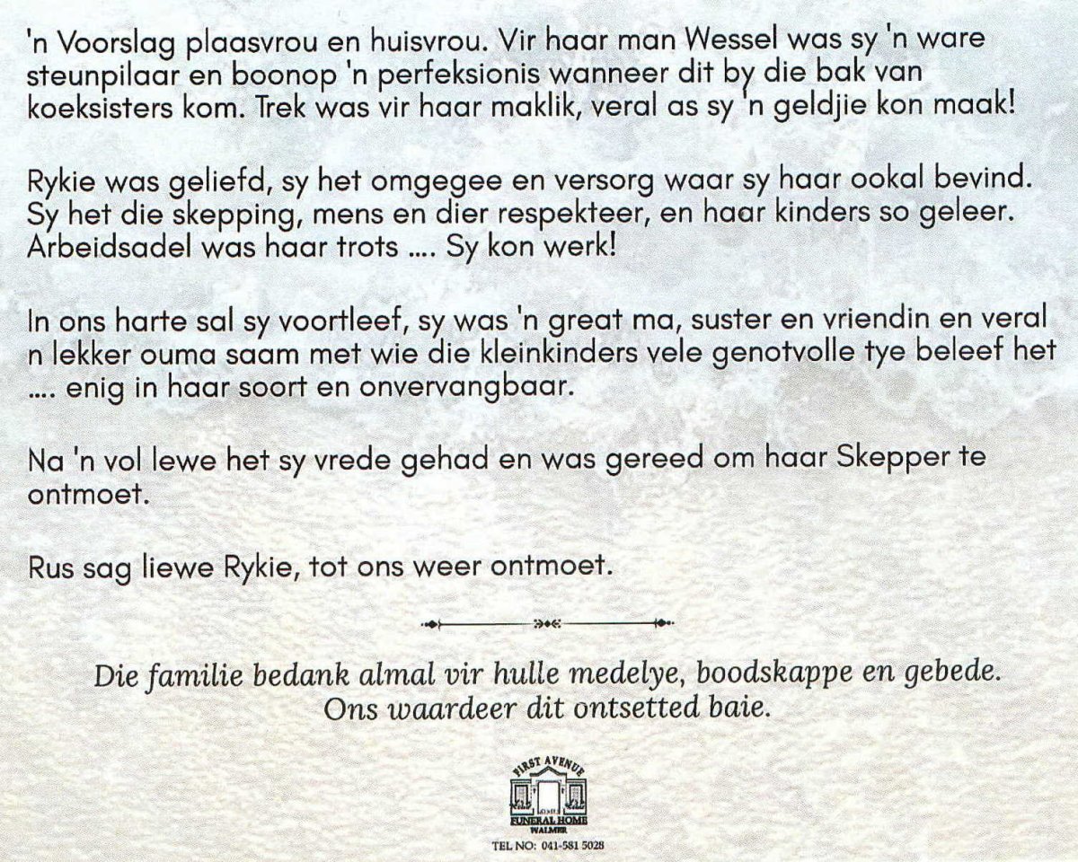 ZWIEGERS-Rykie-Hester-Nn-Rykie-1932-2022-F_97