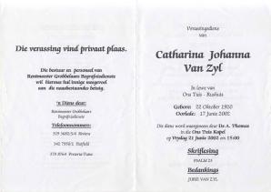 ZYL-VAN-Catharina-Johanna-1920-2002-F