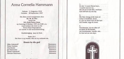 HAMMANN-Anna-Cornelia-nee-Mohr-1910-1997-F