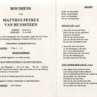 HUYSSTEEN-VAN-Matthys-Petrus-1913-2000-M_1