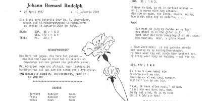 RUDOLPH-Johann-Bernard-1937-2001-M