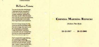 REINECKE-Cornelia-Marthina-Nn-Tina-nee-VanDyk-1917-2001-F