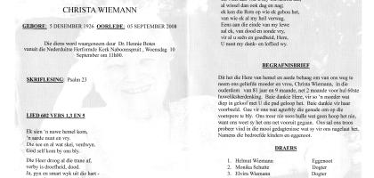 WIEMANN-Christa-1926-2008